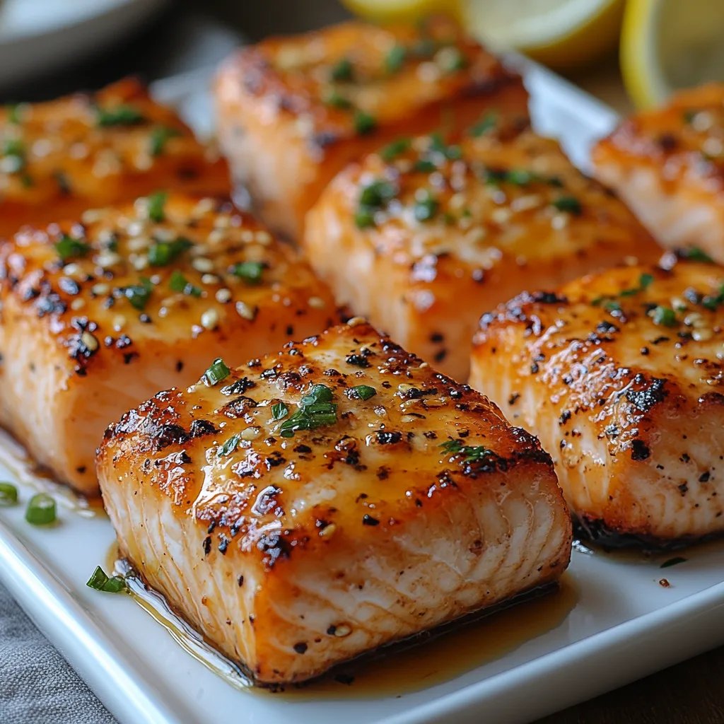 <p>Bocados de Salmón Keto con Miel y Ajo en Freidora de Aire: Una Increíble Receta Última</p>