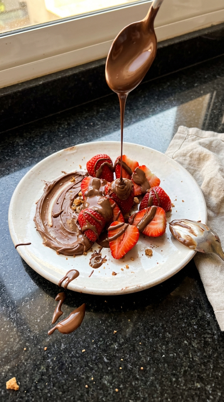 Fusión de chocolate con fresa estilo Medio Oriente