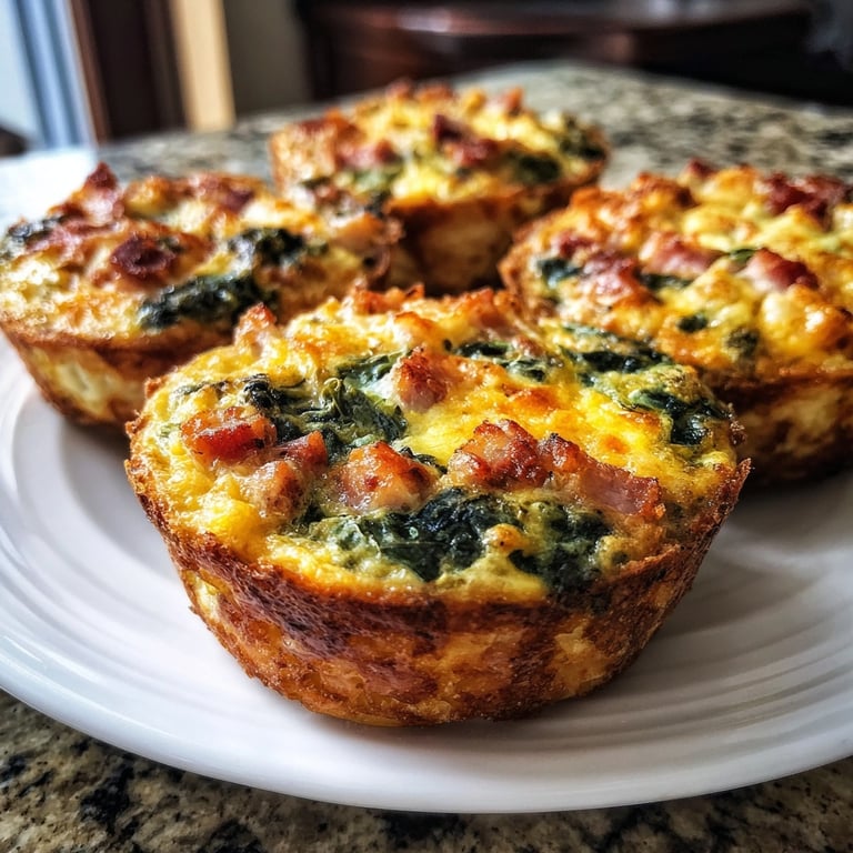 Mini quiches en molde de mini muffins