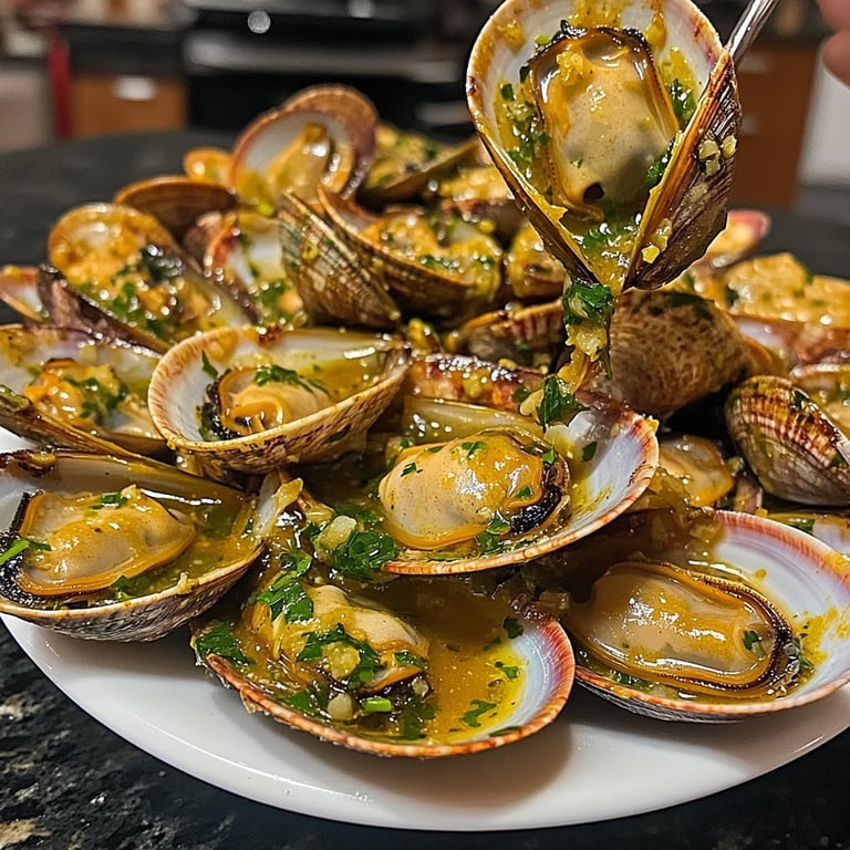 Deliciosas Almejas a la Marinera