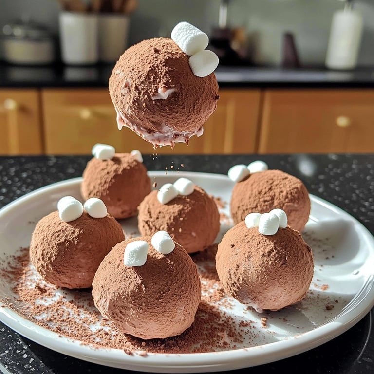 Trufas de muñeco de nieve sin horno