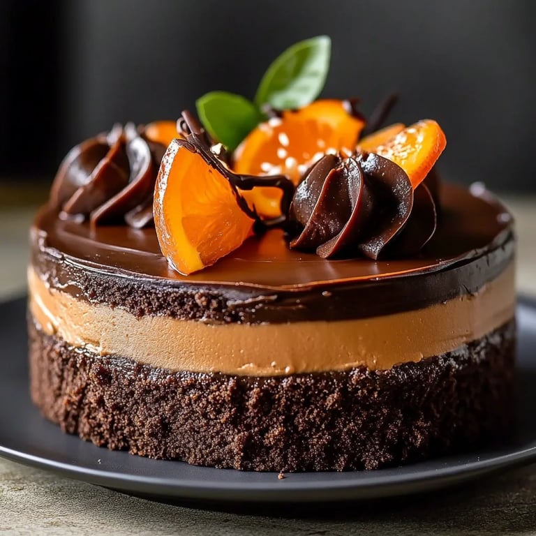 Cheesecake de Chocolate y Naranja