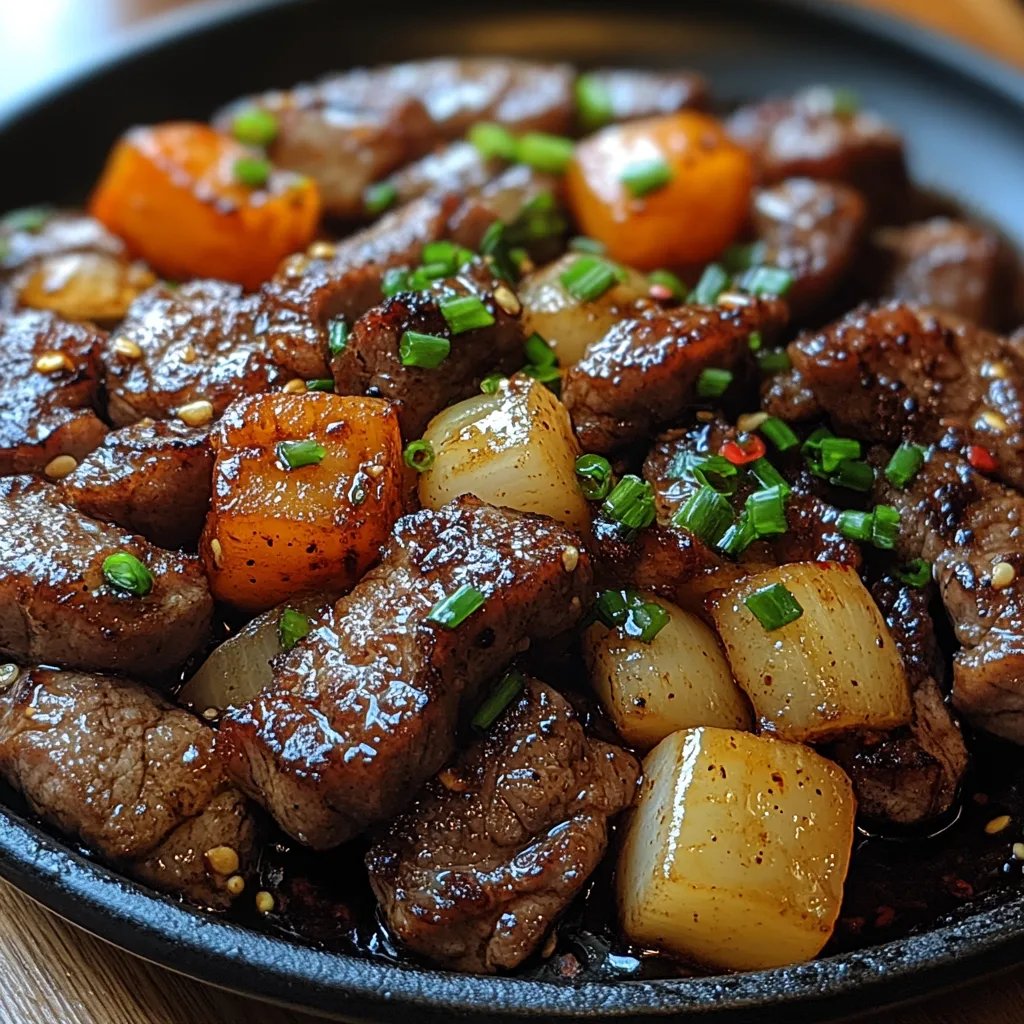 Filete de Res con Pimienta China y Cebolla Chispeante: Una Increíble Receta Secreta