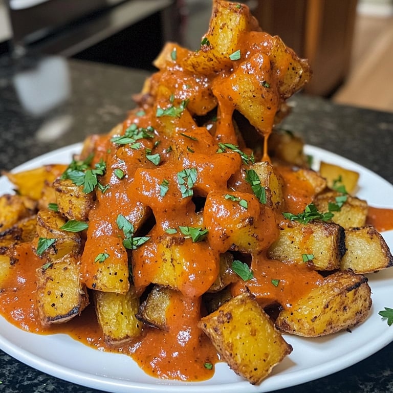 Patatas bravas en otra versión