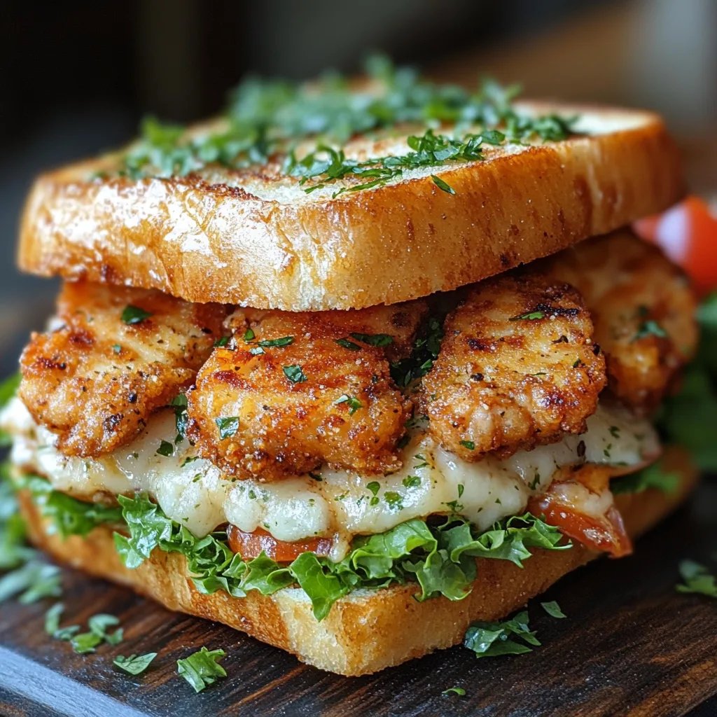 <p>Sándwich Crujiente de Pollo César: Una Increíble Receta Última</p>