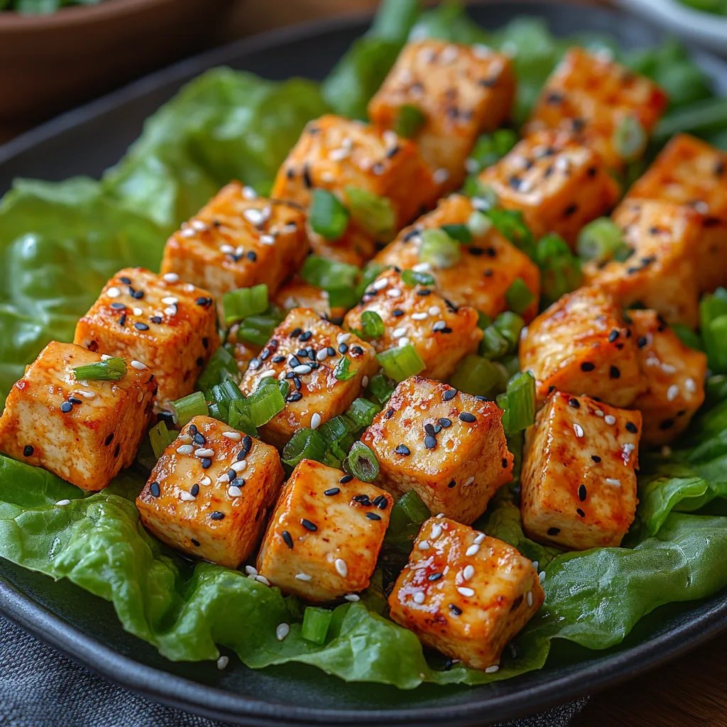Wraps de Lechuga con Tofu Bang Bang: Una Receta Increíble y Esencial para 5 Personas