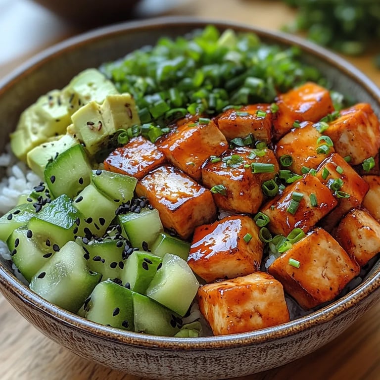 Tazones de Tofu Pegajoso: Una Increíble Receta Última