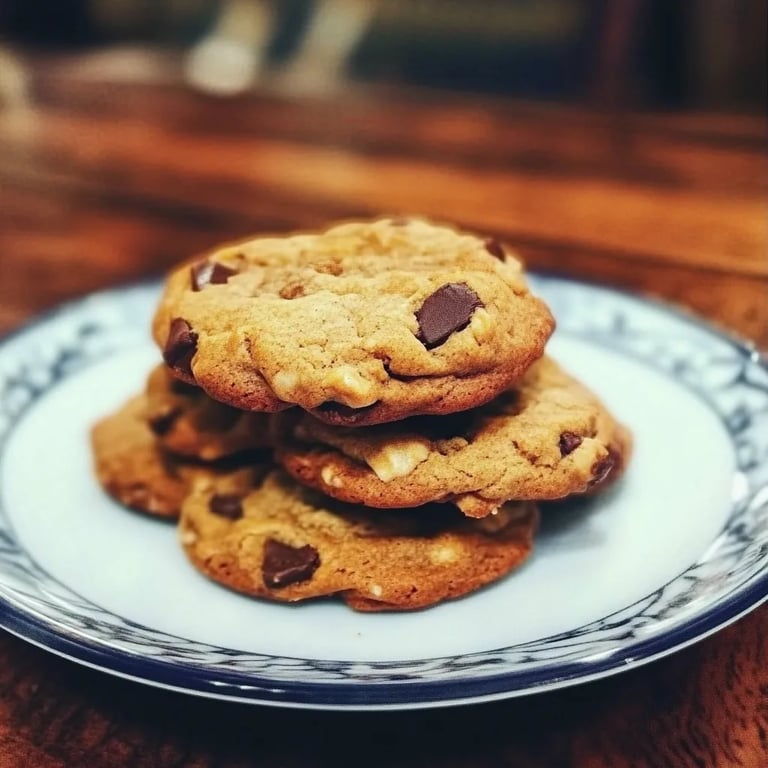 Galletas de Mantequilla de Maní, Avena y Chispas de Chocolate