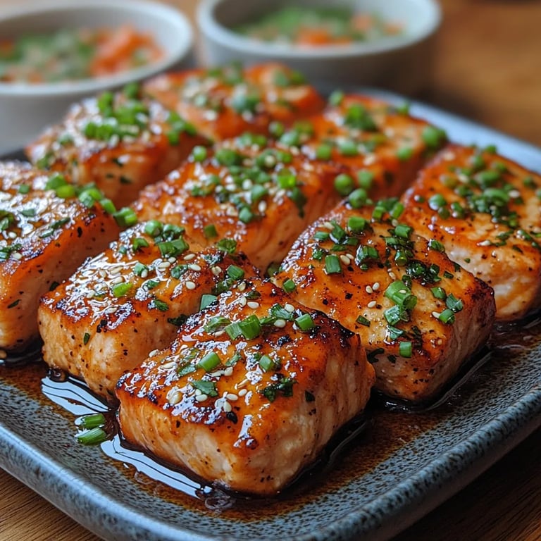 Bocados de Salmón con Miel y Sriracha: Una Increíble Receta Esencial