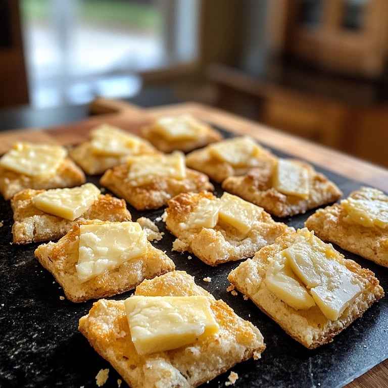 Galletas saladas de romero y queso manchego