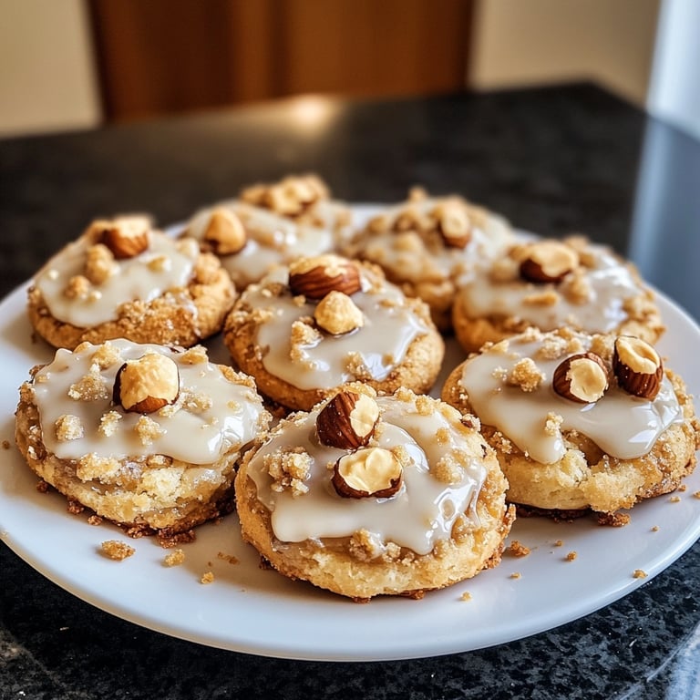 Mozartplätzchen — klassische Nougat-Haselnuss-Küsse