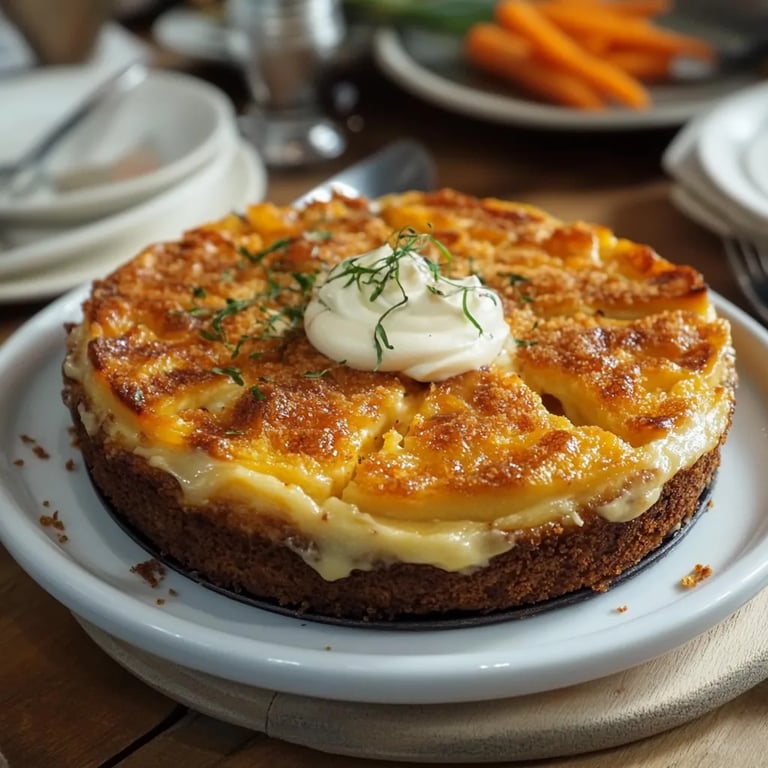 Pastel de zanahoria con crema de queso