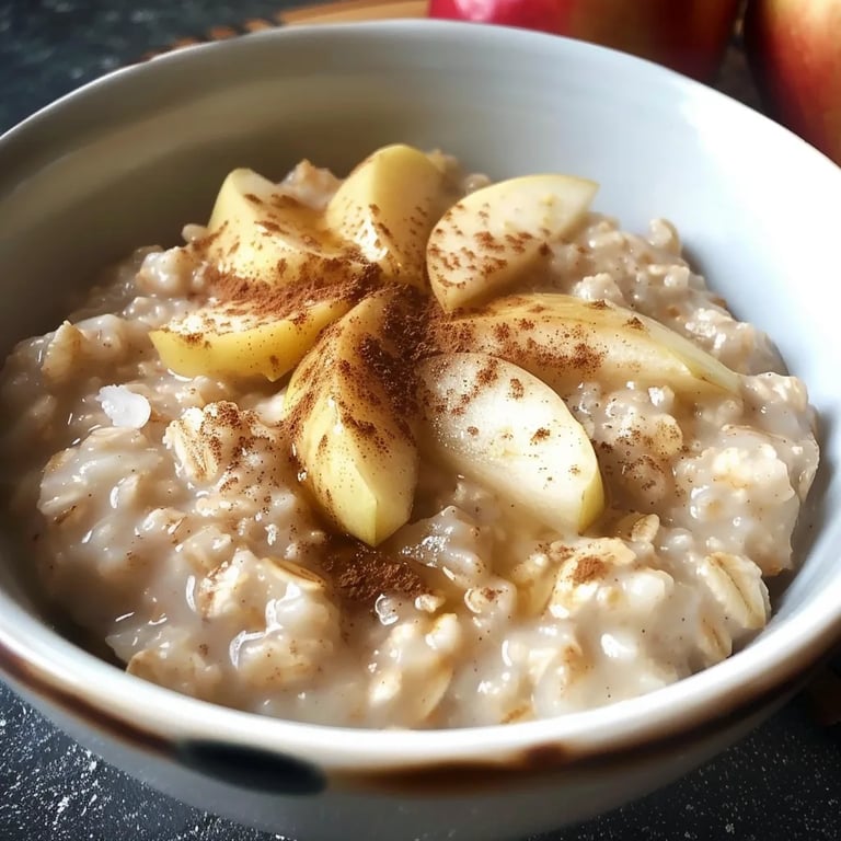 Avena con manzana
