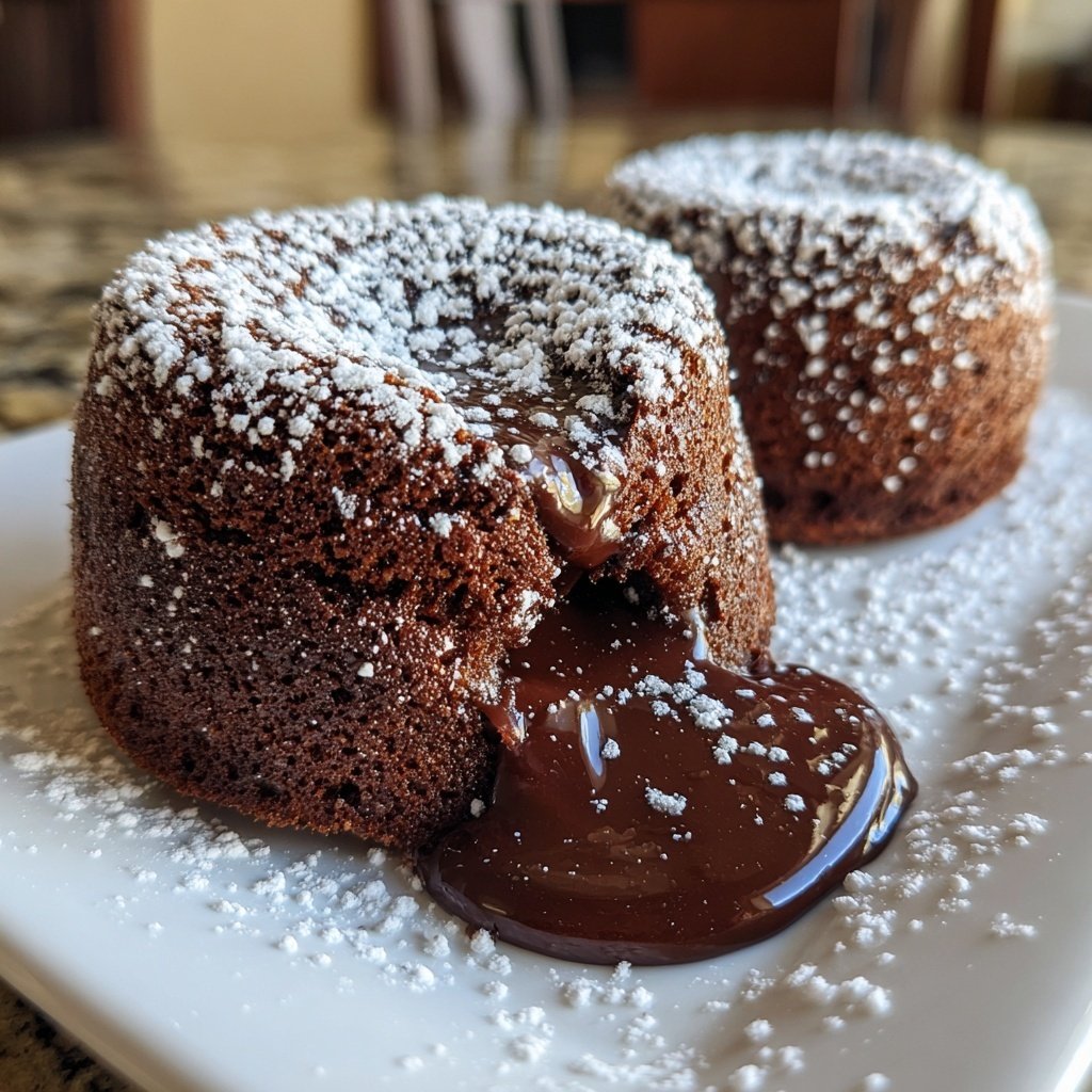Pastel de Lava de Chocolate de Galentine