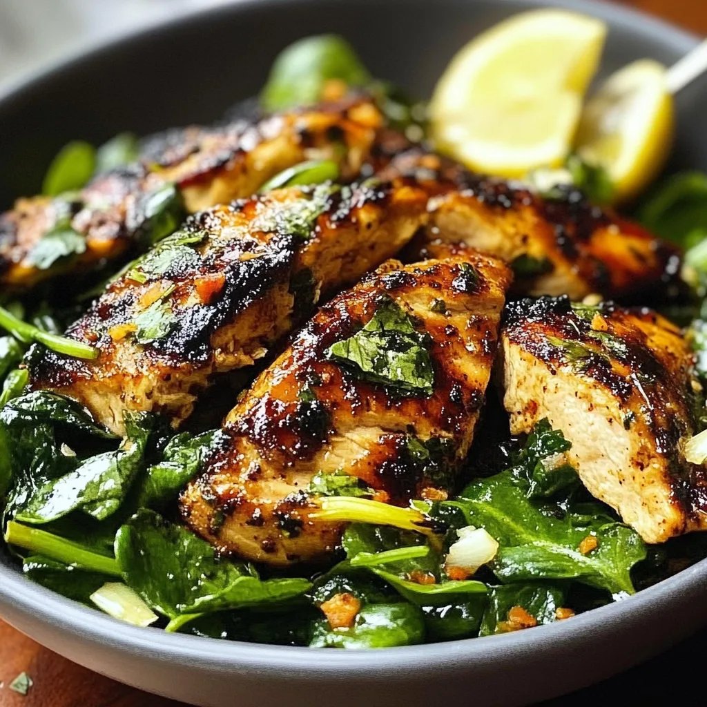 Pollo Asado y Espinacas Salteadas al Ajillo: Una Increíble Receta Última