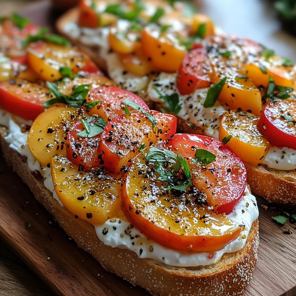 Bruschetta de Durazno con Ricotta Batida: An Incredible Ultimate Recipe