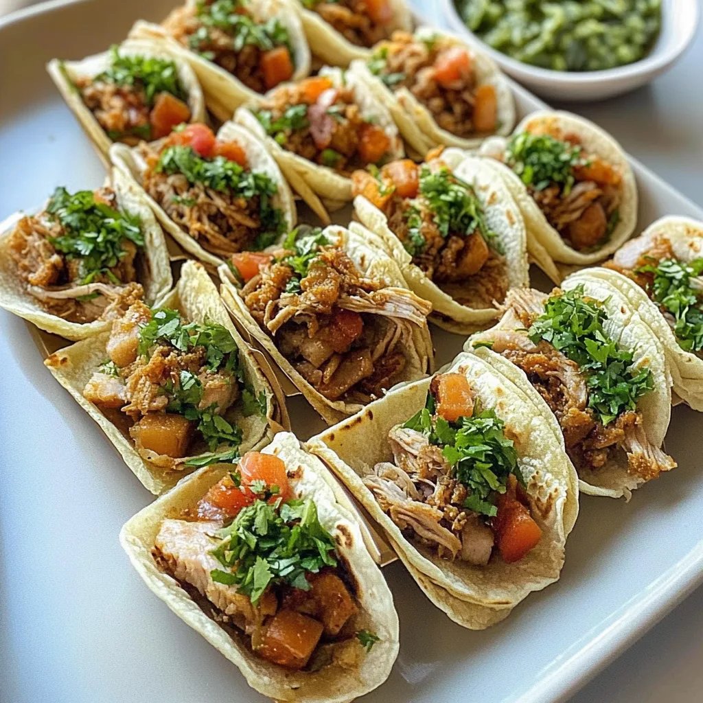 Mini Tacos de Carnitas