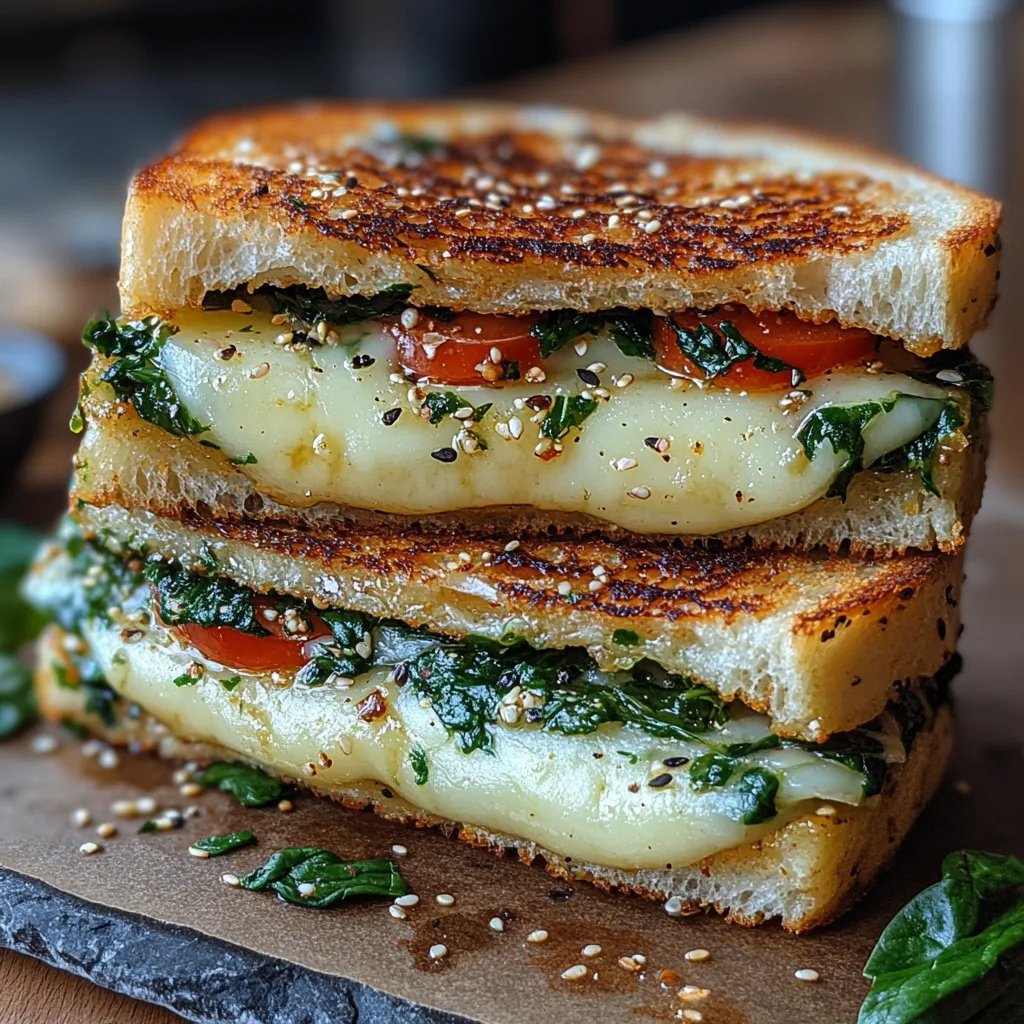 Sándwich de Queso Feta a la Parrilla con Espinacas: Una Increíble Receta Última