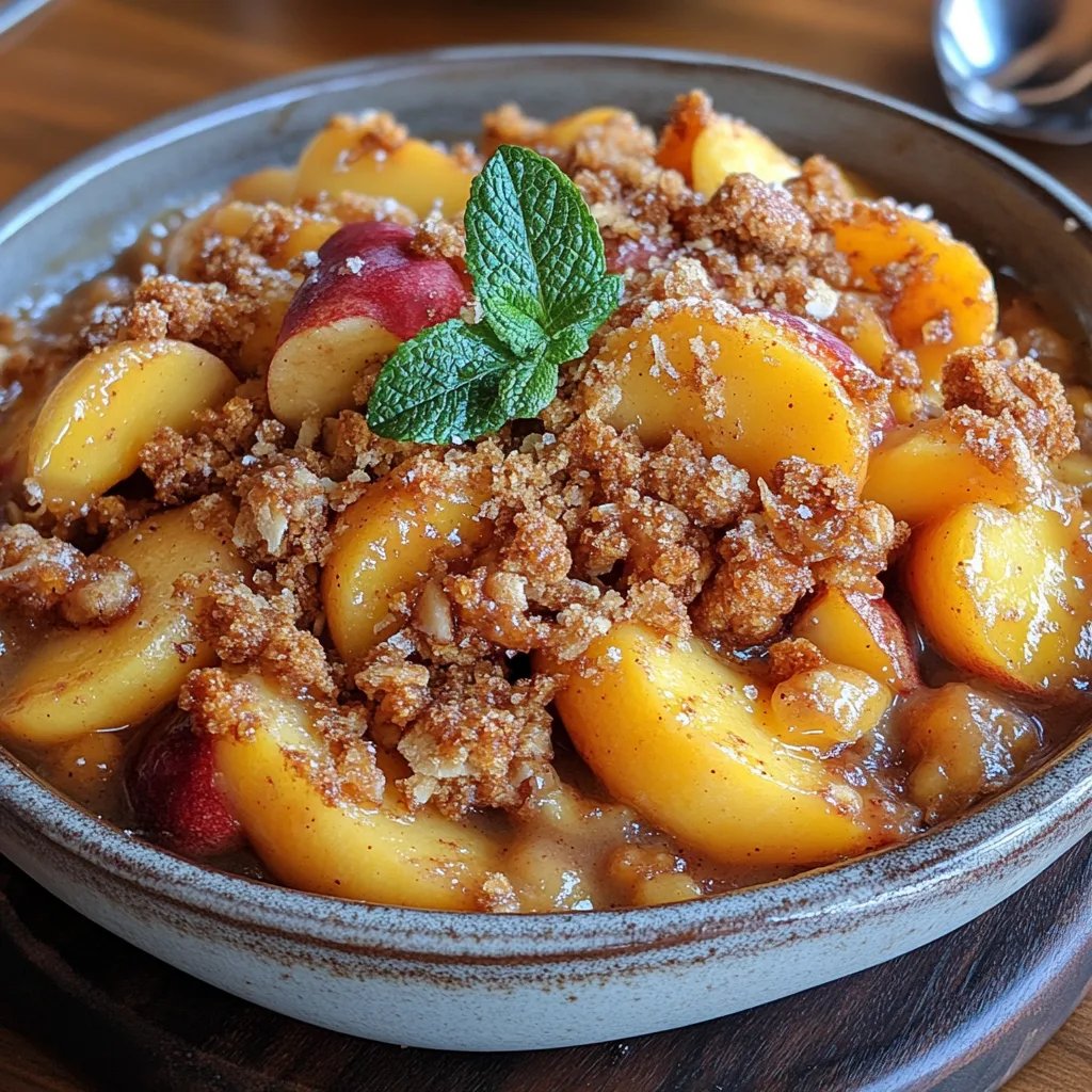 Crisp de Durazno Sin Azúcar: Una Increíble Receta Esencial
