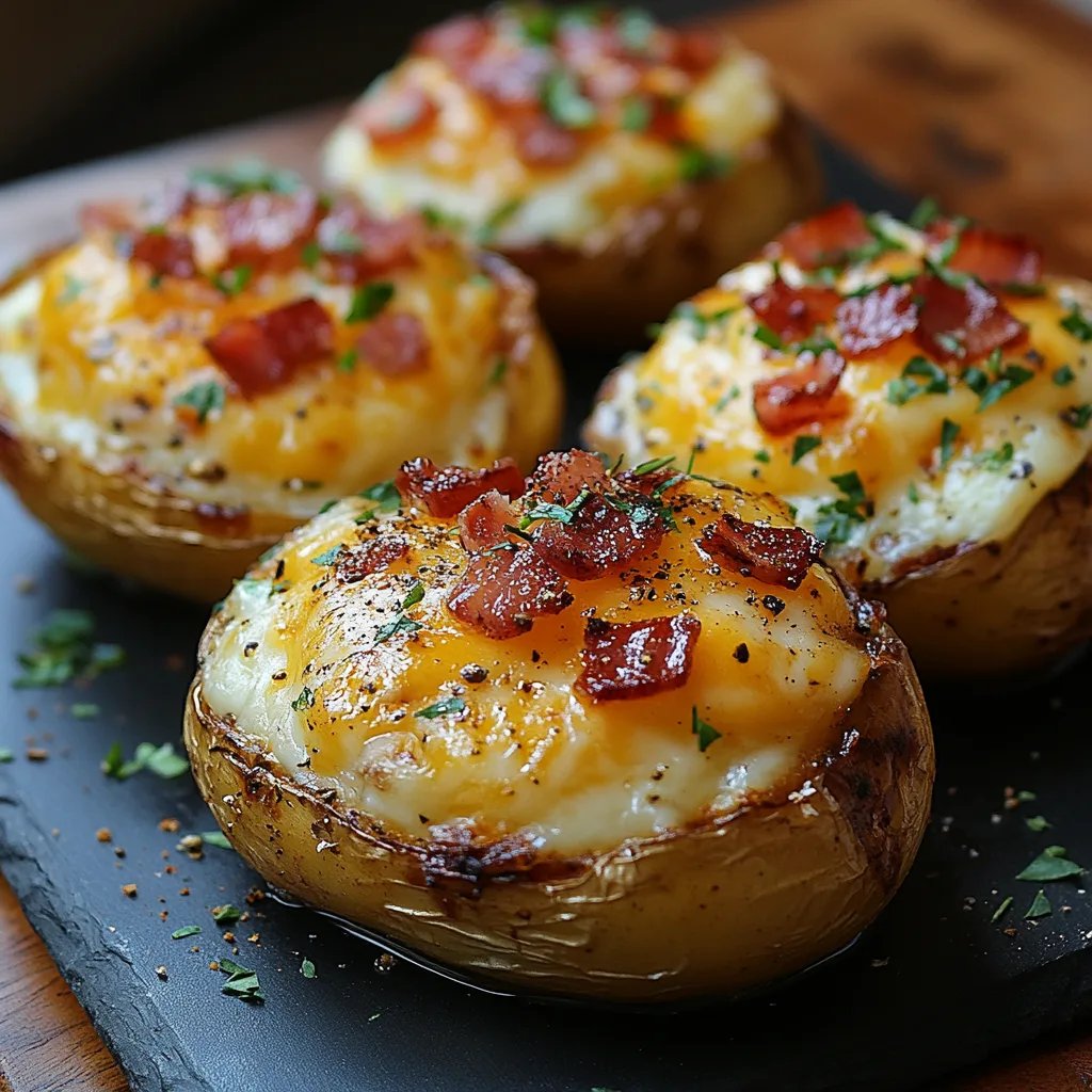 Papas de Desayuno Cargadas al Horno Dos Veces: Una Increíble Receta Ultima