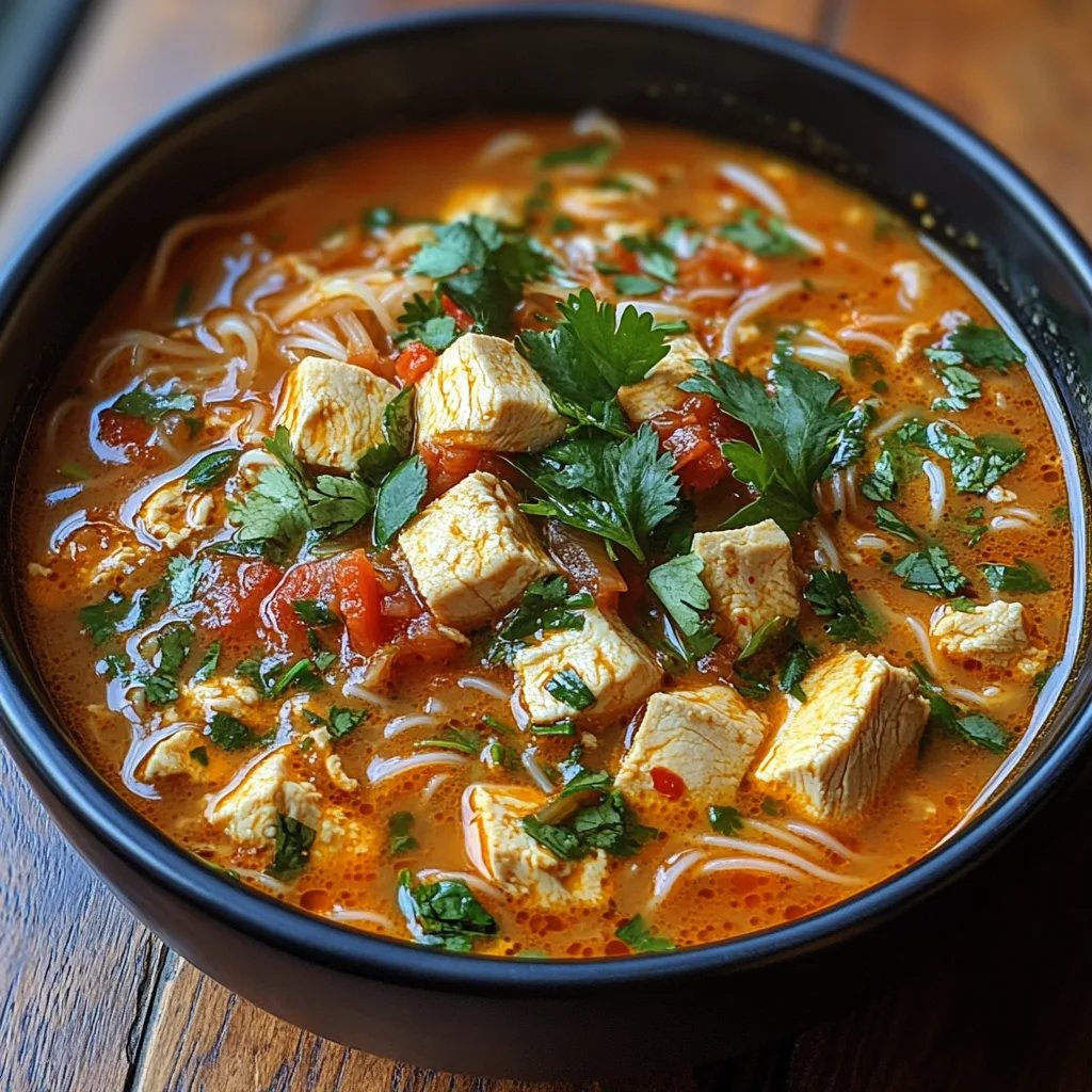Sopa Tailandesa de Pollo Sencilla: Una Increíble Receta Esencial