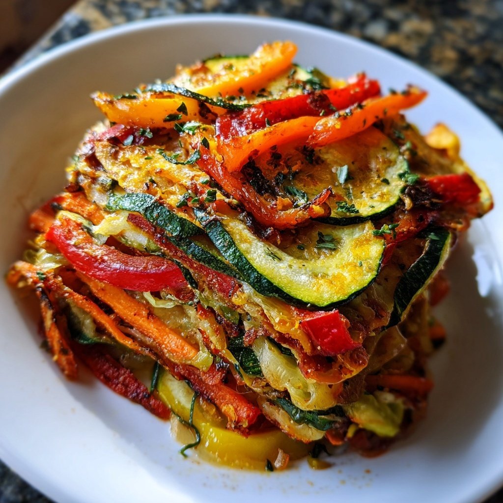 Cacerola francesa de verduras coloridas