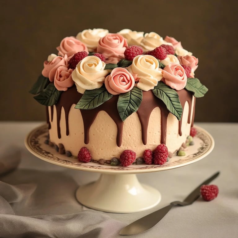 Naked cake al fondente