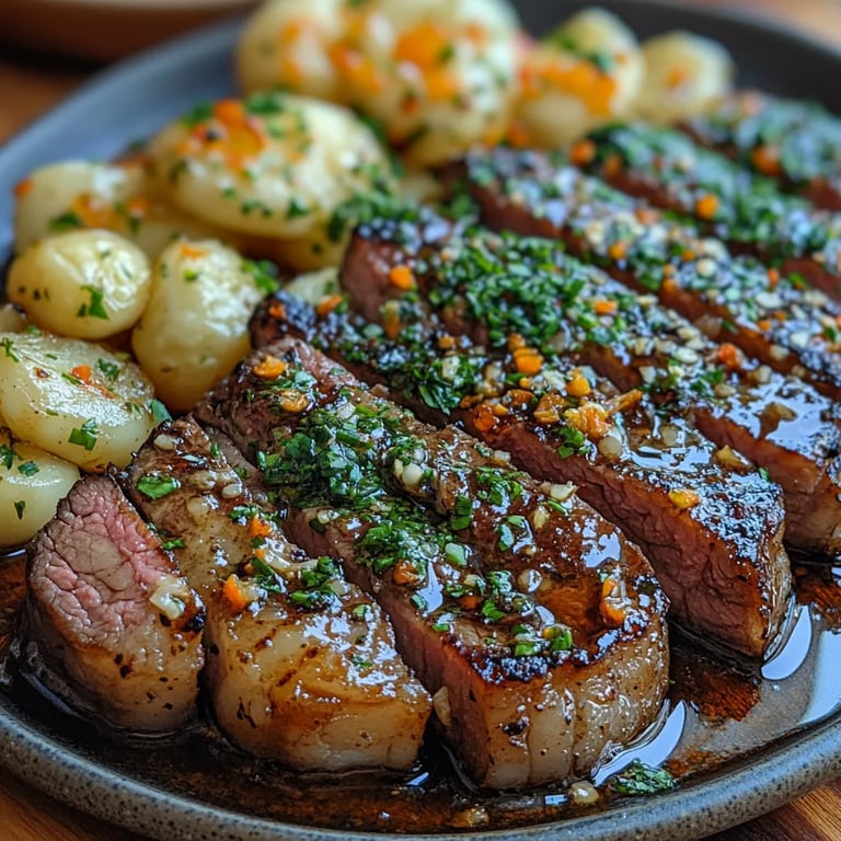Filete en Mantequilla Dorada con Ajo y Coliflor: Una Increíble Receta Última